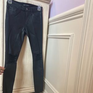Leather coated Joe’s Jeans